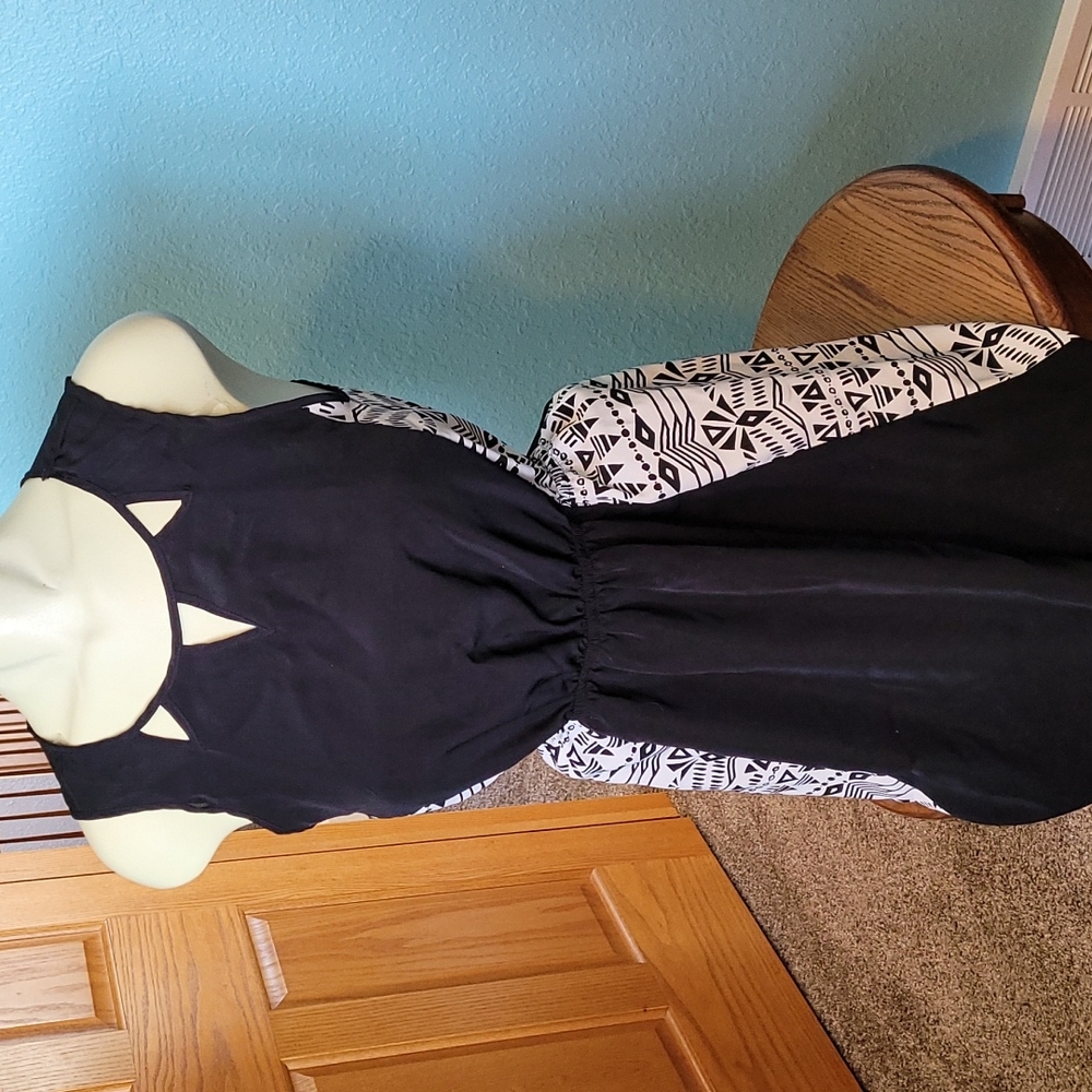 One Clothing Black/cream dress Small Excellent condition